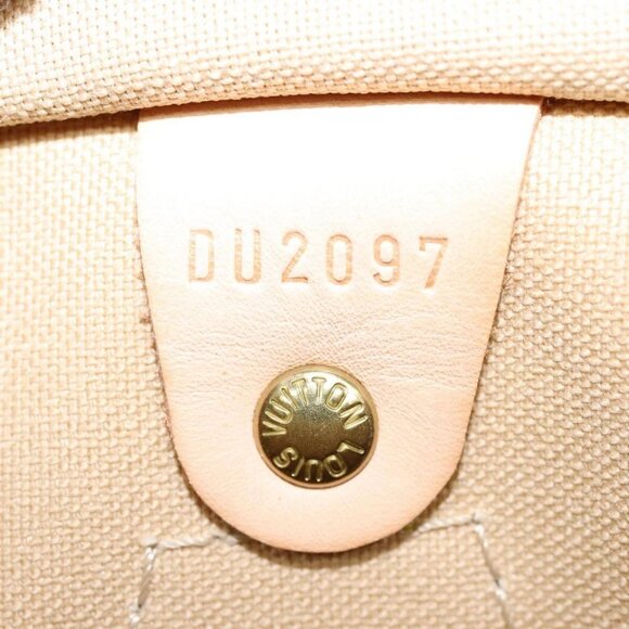 LOUIS VUITTON Damier Azur Speedy 30 Hand Bag N41533 LV Auth 88905AV - Picture 10 of 16